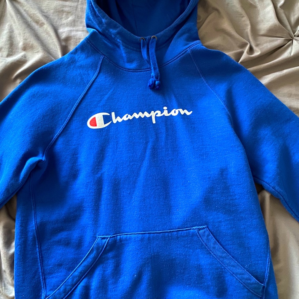 Authentic Blue Champion Hoodie